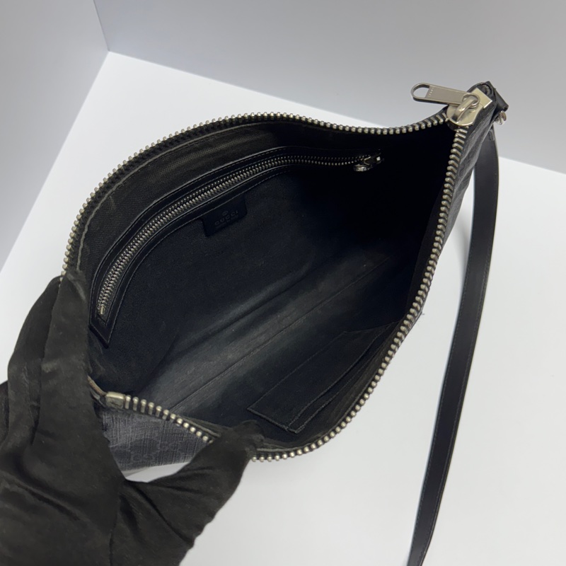 【極新🎁】 GUCCI 專櫃新款 黑老花 斜背包(專櫃83,000)-12