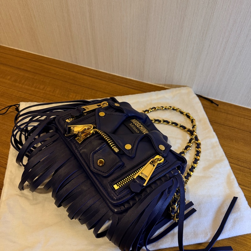 Moschino Biker Bag Fringes 流蘇騎士包-5