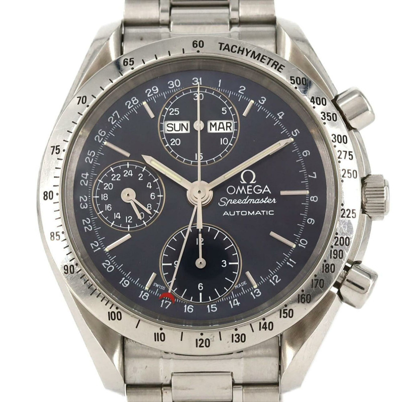 歐米茄超霸系列星期日曆型3521.80不鏽鋼自動腕錶-0