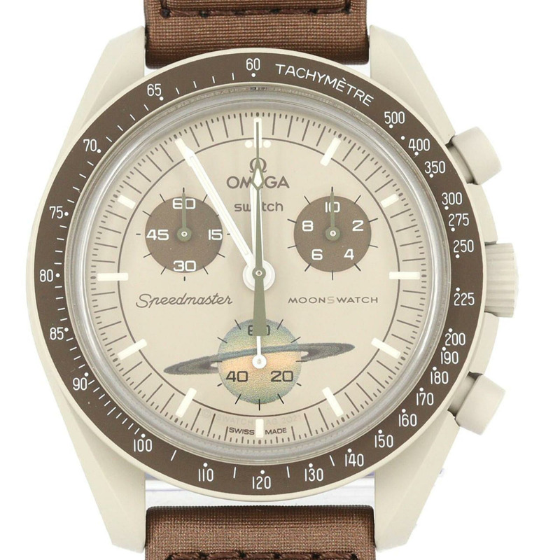 Swatch x Omega 土星任務 SO33T100 生物陶瓷石英錶-0