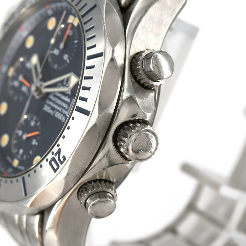 歐米茄海馬系列專業計時腕錶 2598.80 不鏽鋼自動腕錶-2