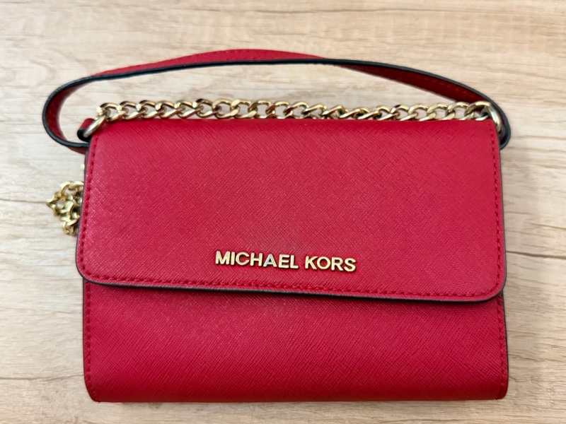 Michael Kors 正紅色迷你肩背包-1