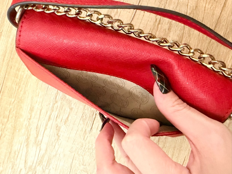 Michael Kors 正紅色迷你肩背包-3