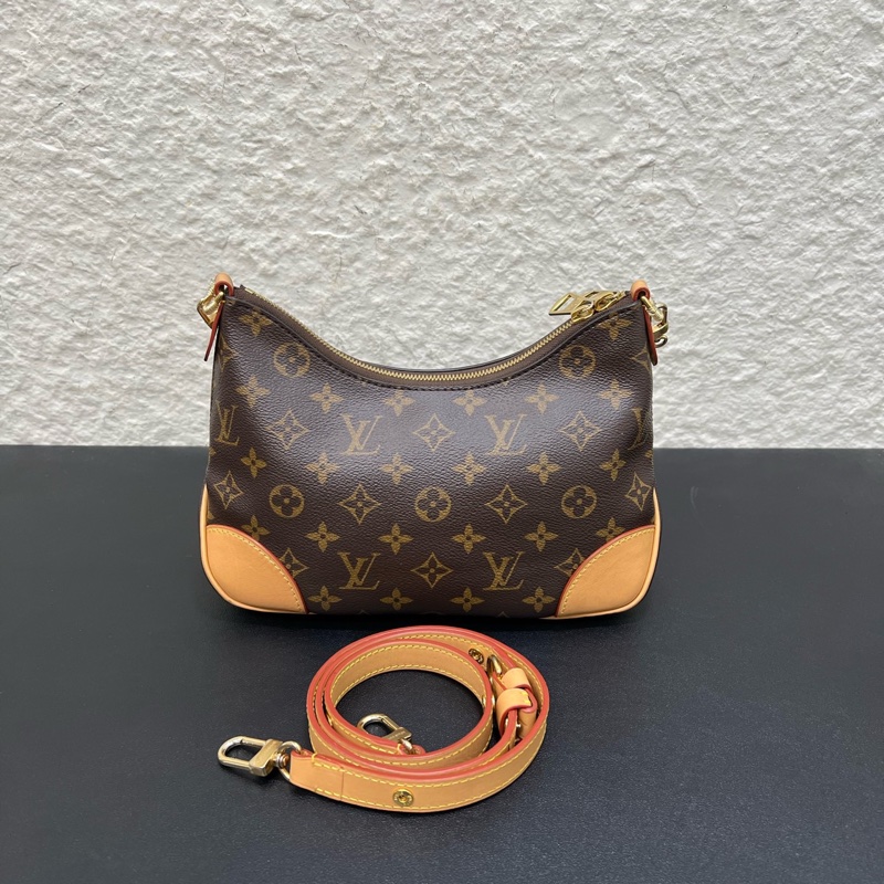 98新LV路易威登Boulogne黃牛角包-1