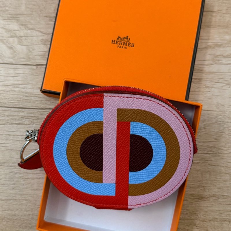 HERMES In-The-Loop 迷你 多色Epsom牛皮零錢包銀色五金-6