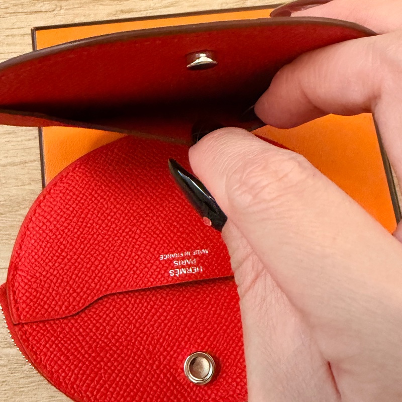 HERMES In-The-Loop 迷你 多色Epsom牛皮零錢包銀色五金-11