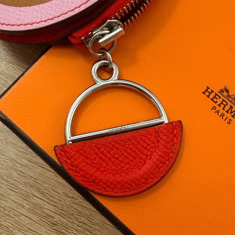 HERMES In-The-Loop 迷你 多色Epsom牛皮零錢包銀色五金-14