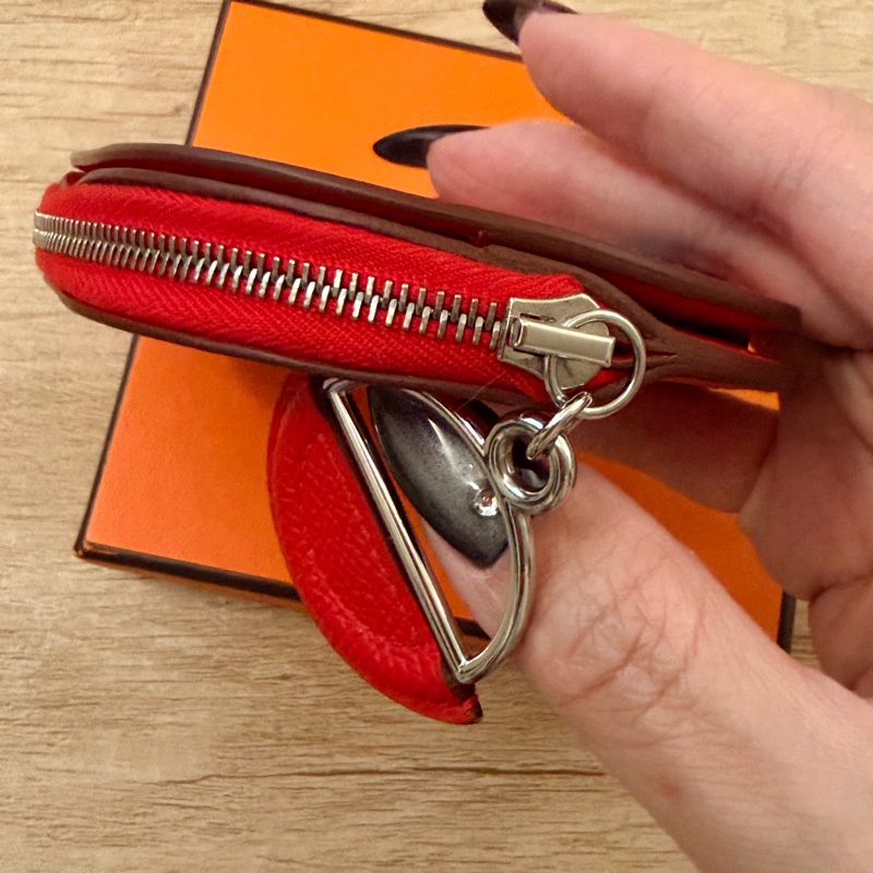 HERMES In-The-Loop 迷你 多色Epsom牛皮零錢包銀色五金-17