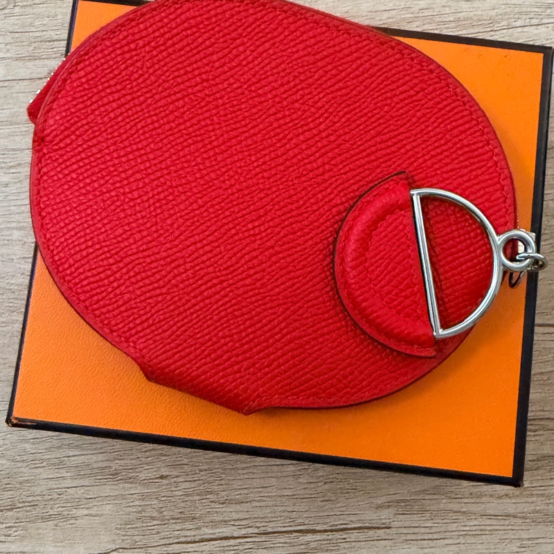 HERMES In-The-Loop 迷你 多色Epsom牛皮零錢包銀色五金-18