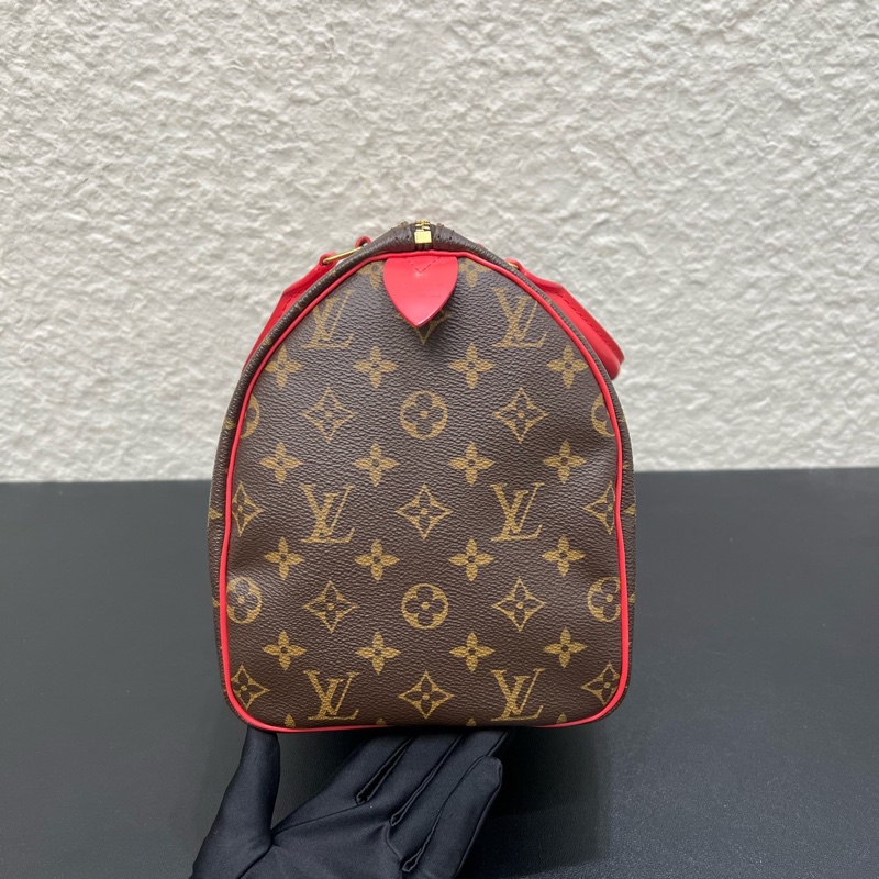 98新LV路易威登村上隆系列speedy30 手提包枕頭包-2