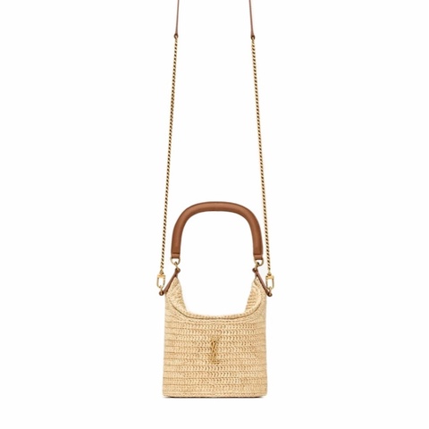 Saint Laurent 女士 GABY 拉菲草水桶包均碼碼16cm*12cm*19cm