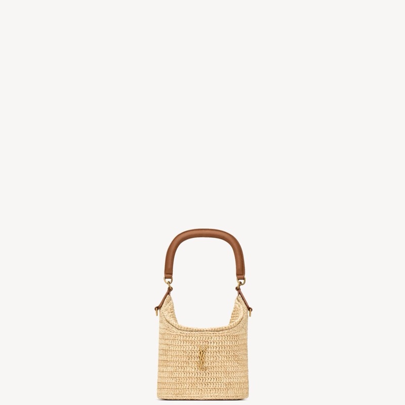 Saint Laurent 女士 GABY 拉菲草水桶包均碼碼16cm*12cm*19cm-4