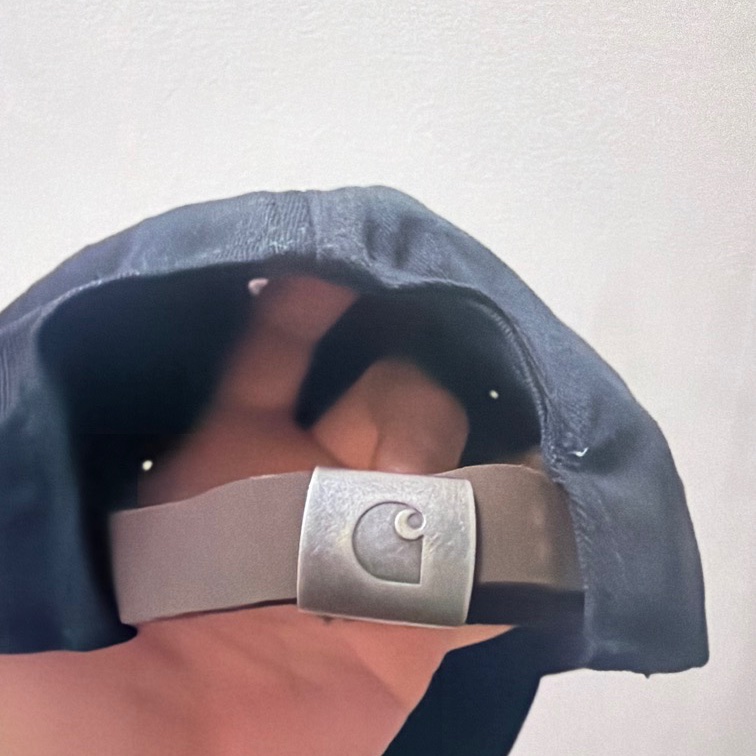 Carhartt 黑色 棒球帽 (皮釦)-1