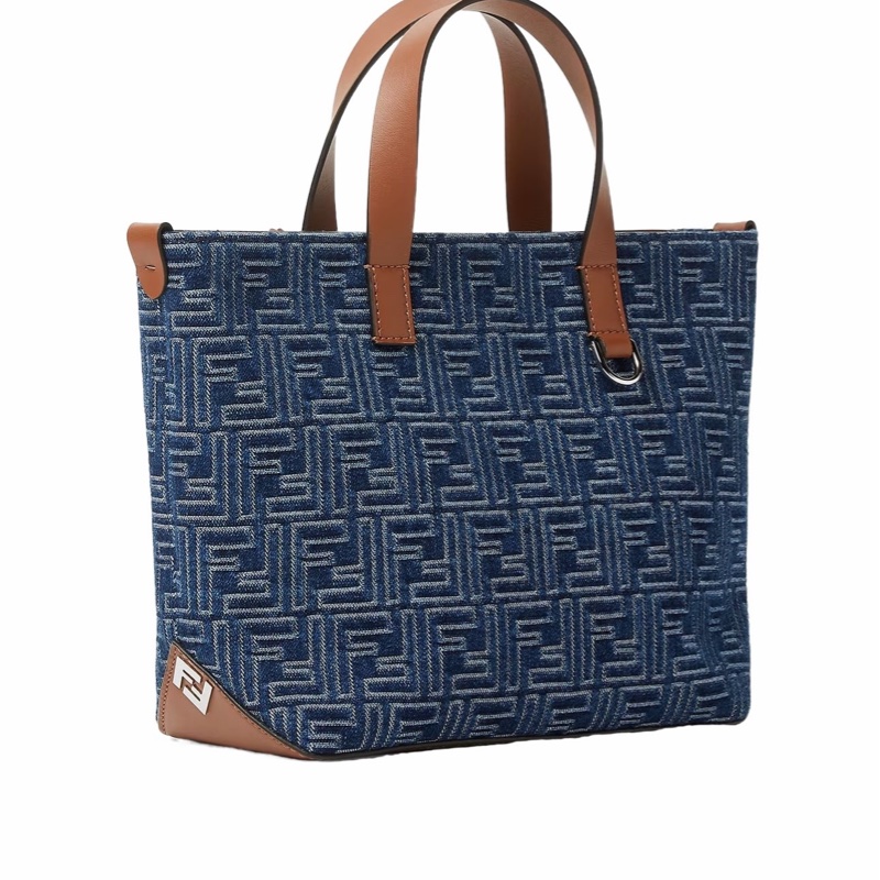 Fendi 男士 FF 小號購物袋均碼碼小號、33cm*11cm*21cm-3