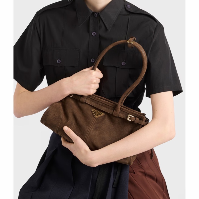 Prada 女士 Prada Bonnie 中號手提包均碼碼中號、32cm*12cm*15.5cm-5
