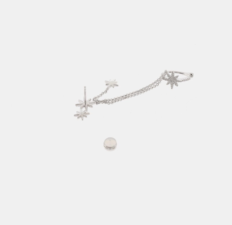 apm MONACO 銀色925銀鑲嵌耳環-2