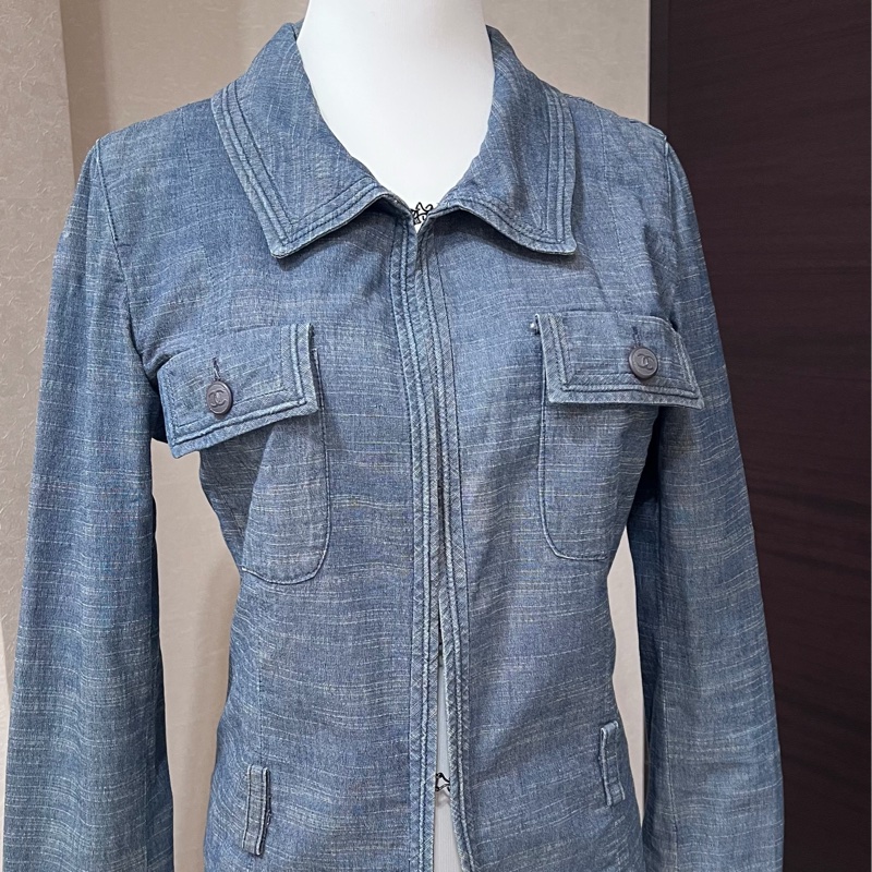 Chanel 牛仔襯衫外套-0