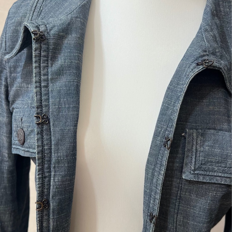 Chanel 牛仔襯衫外套-5