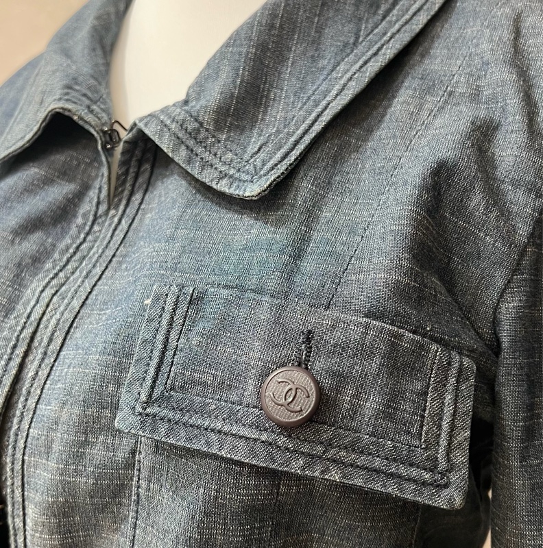 Chanel 牛仔襯衫外套-7