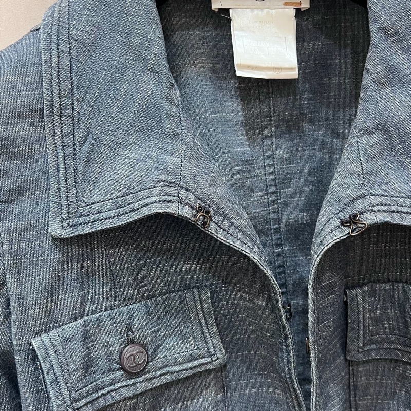 Chanel 牛仔襯衫外套-8