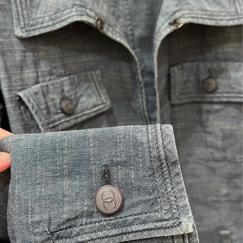 Chanel 牛仔襯衫外套-9