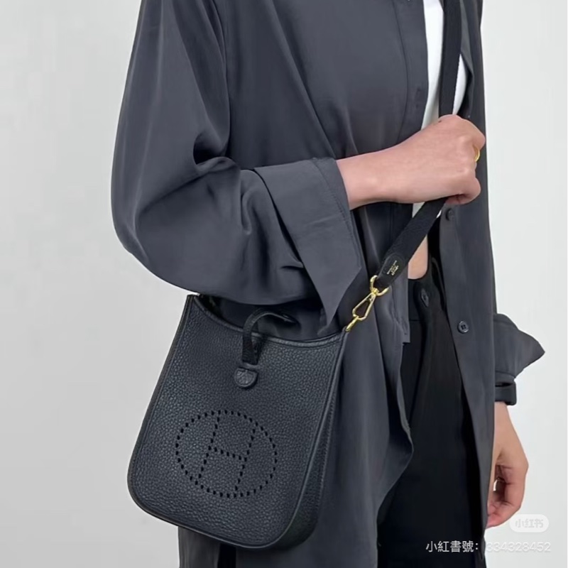 全配🈶24年購證❤️ 愛馬仕 #evelyne #黑金 #mini #hermes-4