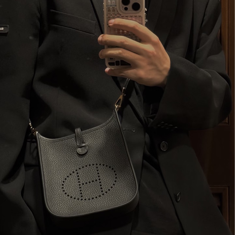 全配🈶24年購證❤️ 愛馬仕 #evelyne #黑金 #mini #hermes-5