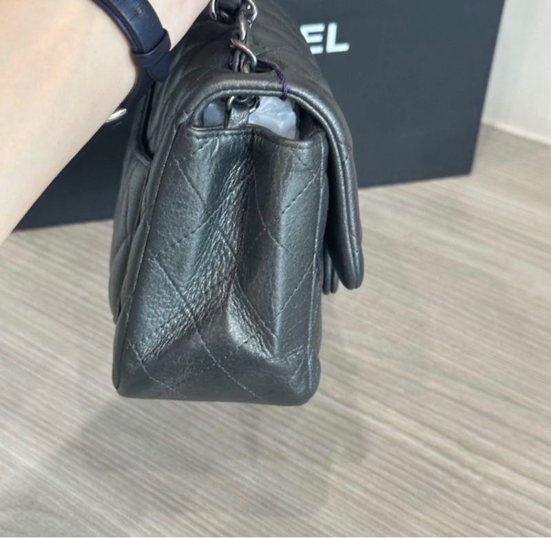 全配🈶購證❤️ 香奈兒 #金屬黑 #炭黑 #牛皮 #方胖子-10