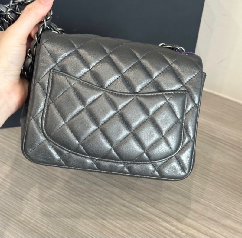 全配🈶購證❤️ 香奈兒 #金屬黑 #炭黑 #牛皮 #方胖子-12