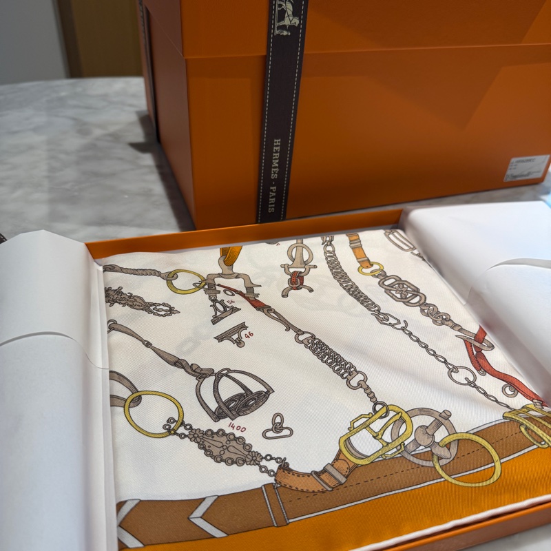 hermes 90*90 絲巾-4
