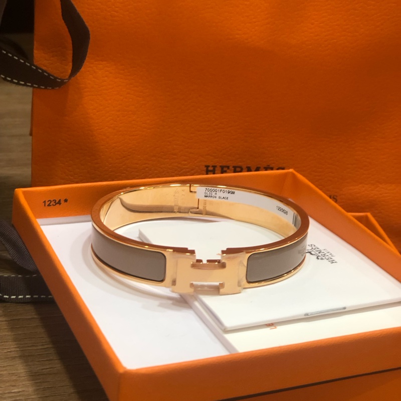 愛馬仕手環栗子灰-0