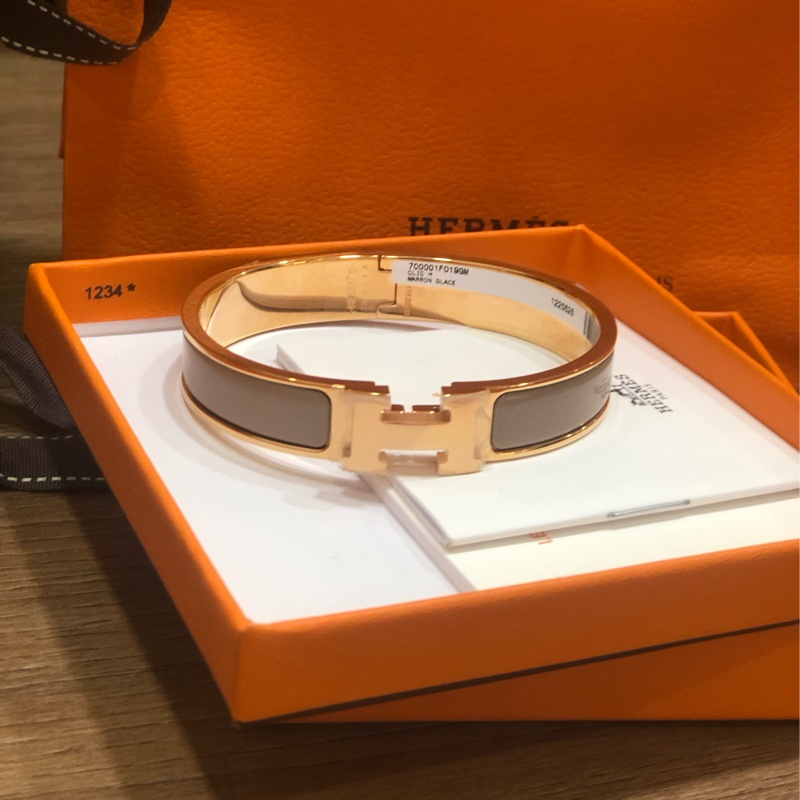 愛馬仕手環栗子灰-9
