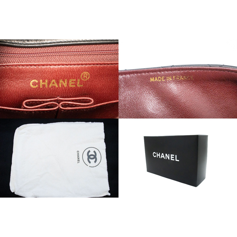 【日本直送】香奈兒迷你方形小鏈條肩背包/斜背包,黑色羊羔絨-7