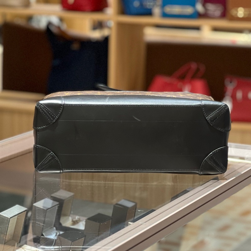 LV路易威登Steamer老花拼皮翻盖公文包-4