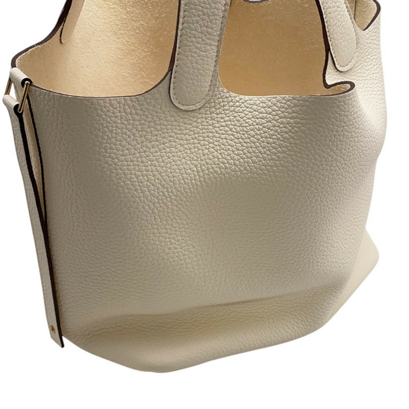 Hermes Hermès Picotin Lock MM Nata 手袋 / Taurillon Clemence 皮革 B Stamp-5