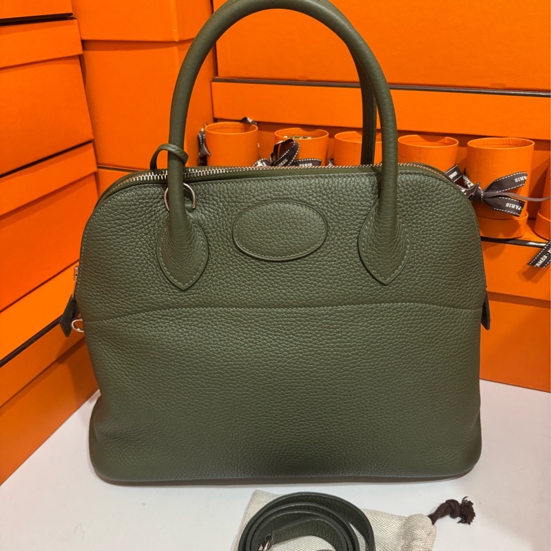 Hermes Bolide31 橄欖綠 框Q刻 🫒-1