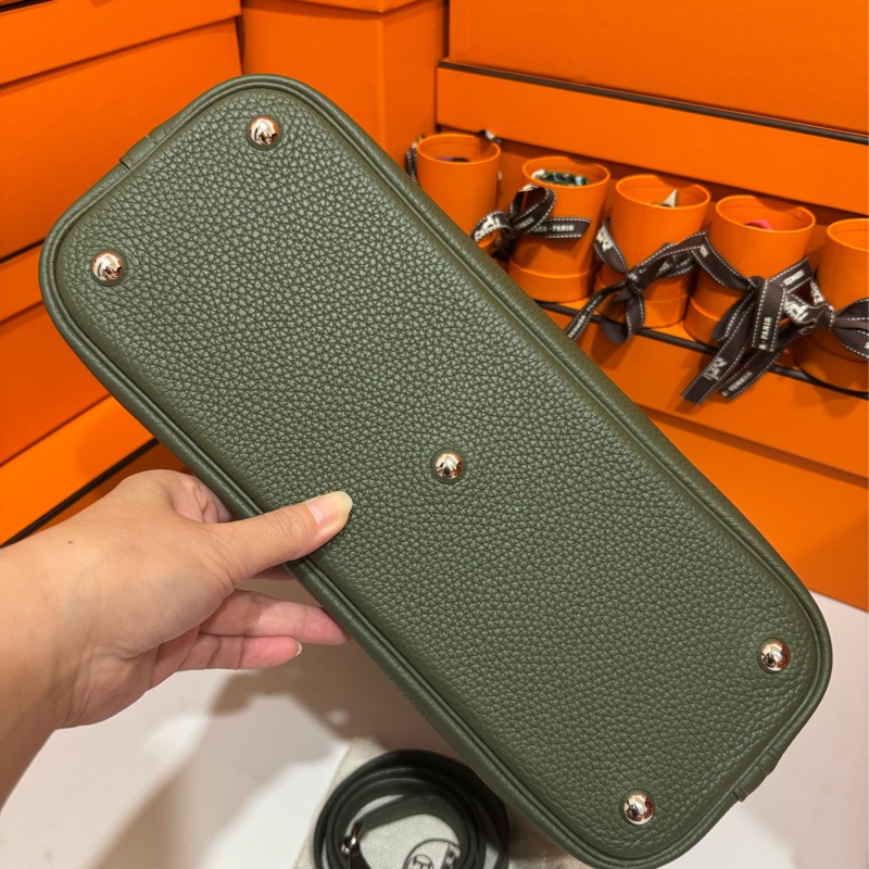 Hermes Bolide31 橄欖綠 框Q刻 🫒-3
