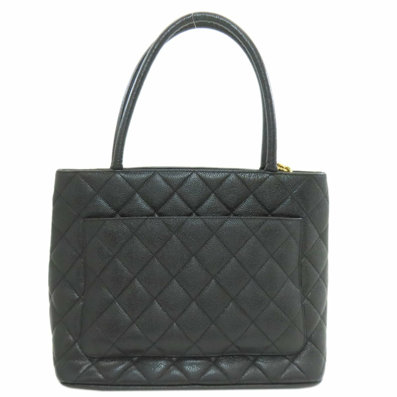 香奈兒復刻版手提包,金色五金配件,粒面小牛皮,女士包。-1