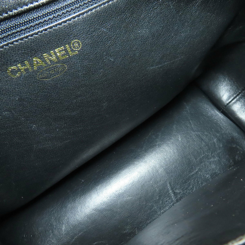 香奈兒復刻版手提包,金色五金配件,粒面小牛皮,女士包。-8