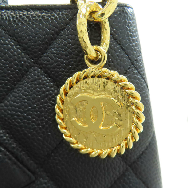 香奈兒復刻版手提包,金色五金配件,粒面小牛皮,女士包。-13