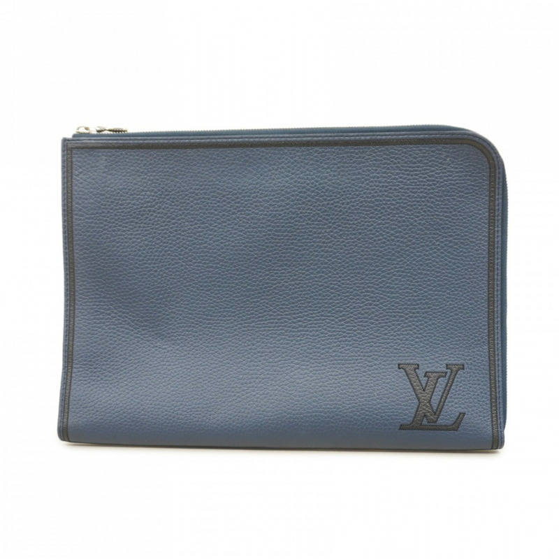 Louis Vuitton Pochette Jour GM 手拿包,Taurillon 皮革,M68235,海軍藍,男士-0