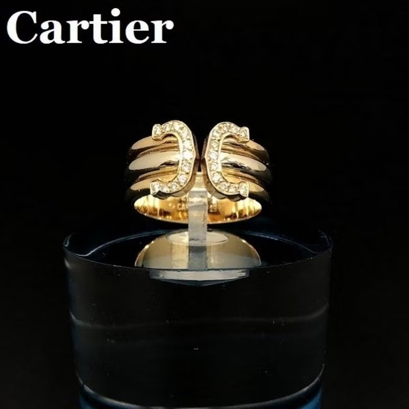 時光萃煉 Cartier 卡地亞 Trinity 三環 18K金 1997古典鑽戒-2