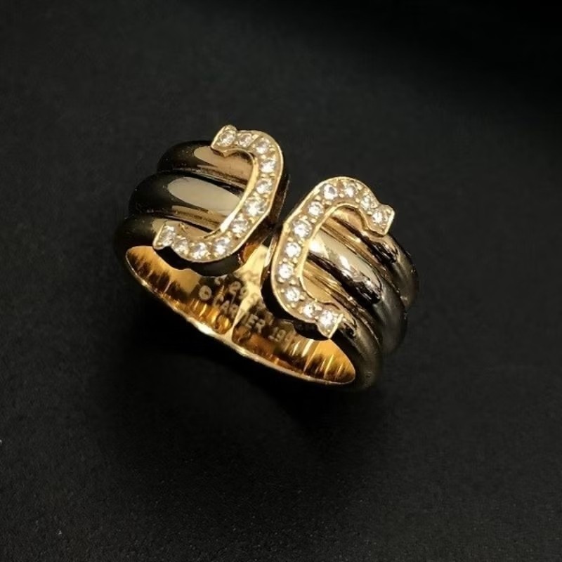 時光萃煉 Cartier 卡地亞 Trinity 三環 18K金 1997古典鑽戒-4