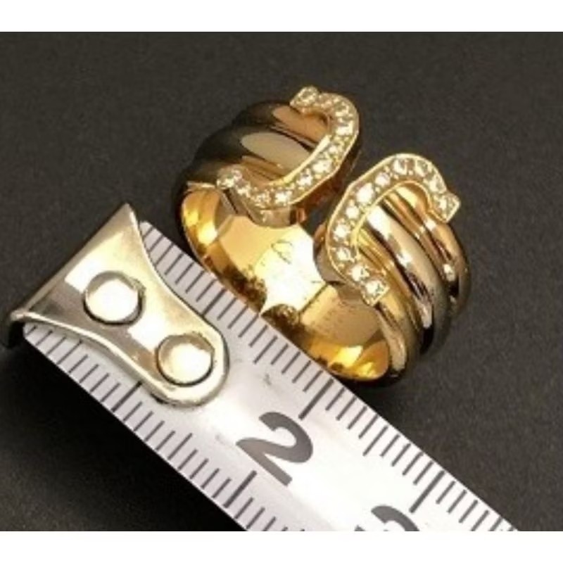 時光萃煉 Cartier 卡地亞 Trinity 三環 18K金 1997古典鑽戒-9