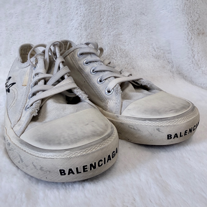 Balenciaga✨塗鴉帆布鞋做舊髒髒鞋休閒鞋 #39-4