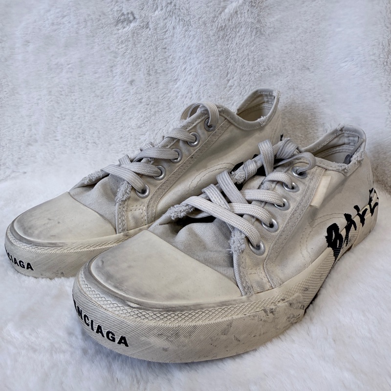 Balenciaga✨塗鴉帆布鞋做舊髒髒鞋休閒鞋 #39-5