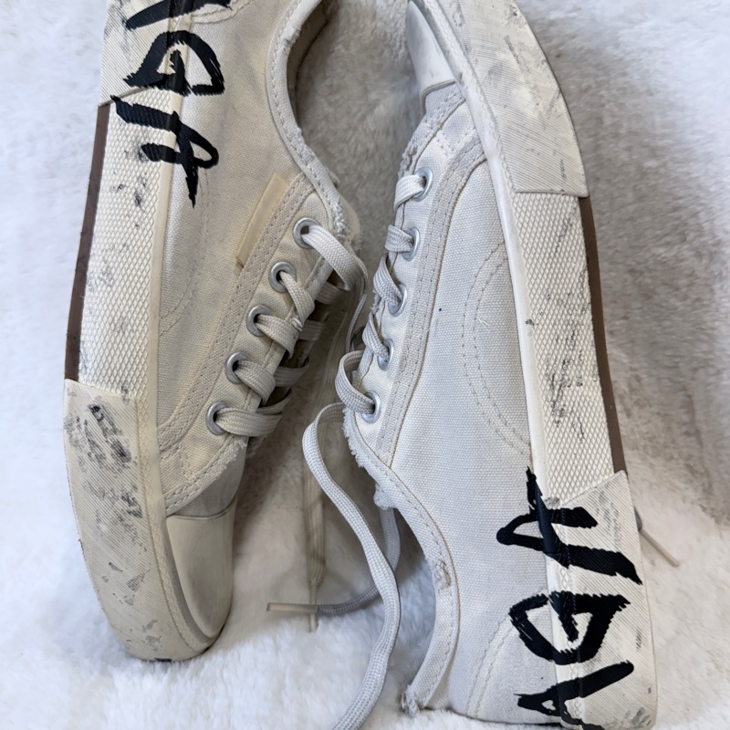 Balenciaga✨塗鴉帆布鞋做舊髒髒鞋休閒鞋 #39-12