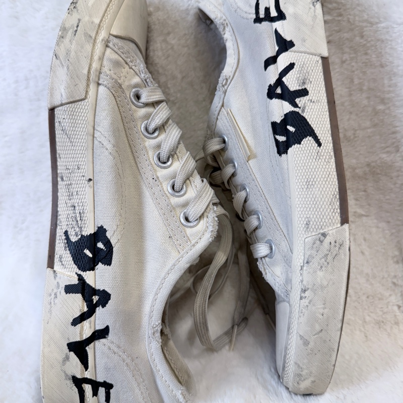 Balenciaga✨塗鴉帆布鞋做舊髒髒鞋休閒鞋 #39-13