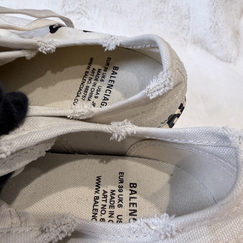 Balenciaga✨塗鴉帆布鞋做舊髒髒鞋休閒鞋 #39-17