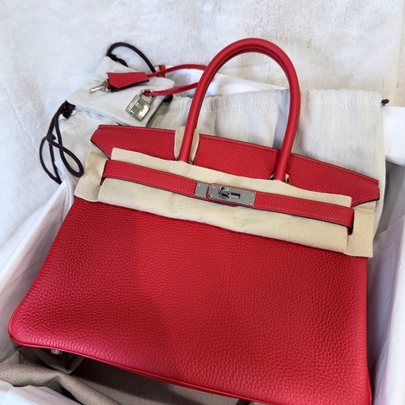 閒置新❤️Hermes✨birkin 30 bk30 紅色 D刻 有購證-1